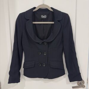 Dolce & Gabbana Women's Black Double-Breasted Blazer
